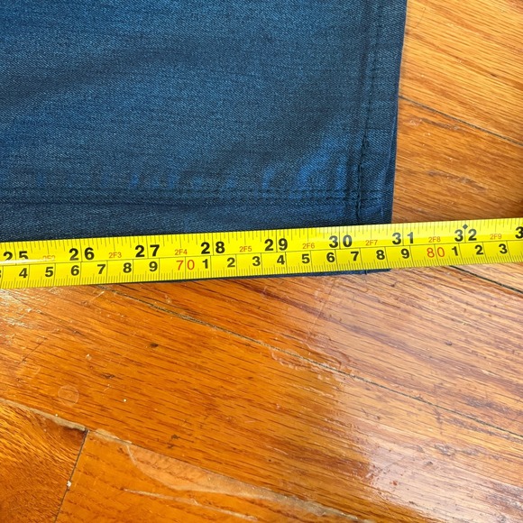 Torrid Womens 24 Denim Blue Premium Metallic Pants Stretchy Skinny NYE Party - Picture 6 of 6